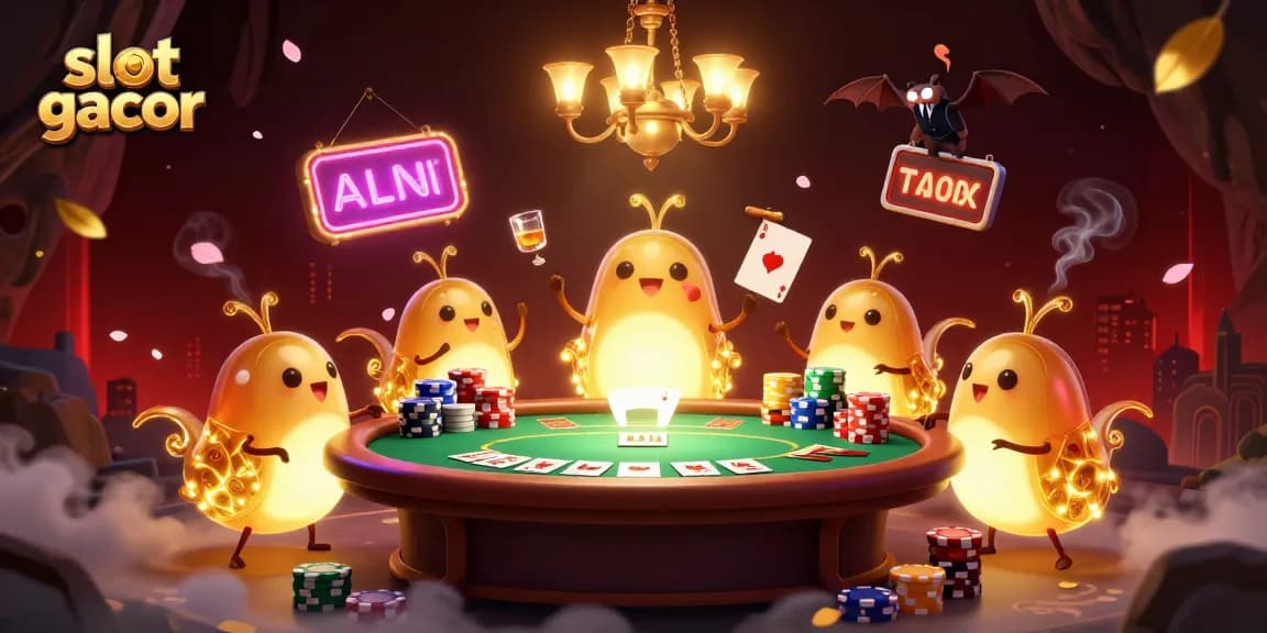 Menangkan slot gacor dengan mengamati cahaya kuning di kasino gua yang semarak.