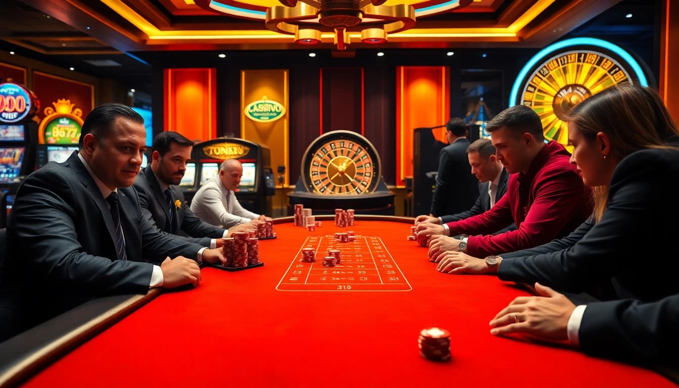 High-stakes poker table scene featuring 789f game excitement and vibrant casino atmosphere.