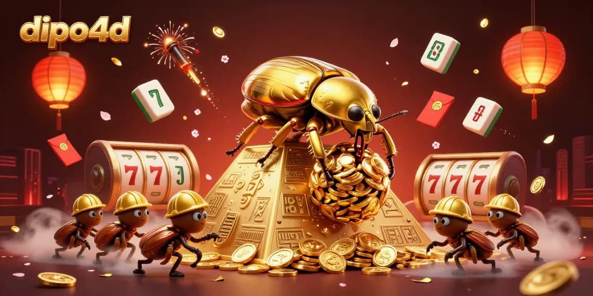 Engage with dipo4d's vibrant slot theme through golden coin treasures and neon-lit aesthetics for World Cup excitement.