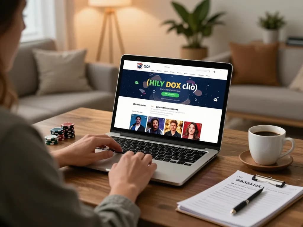 Person playing online poker at https://gg88se.com/ from cozy home setting, promoting responsible gaming.