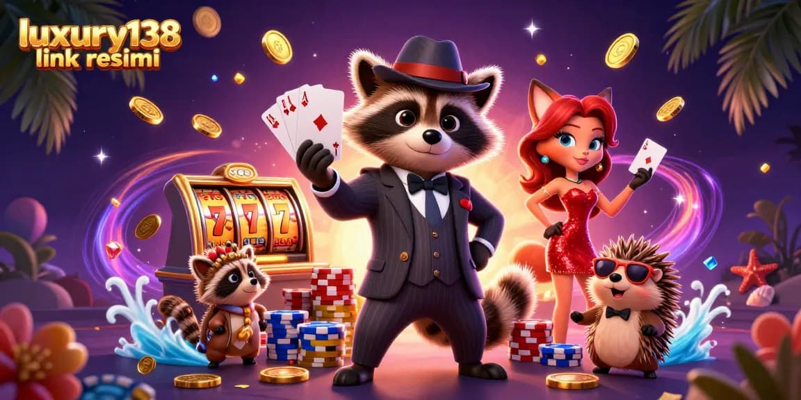 Spin to win on luxury138 link resmi with vibrant casino elements in a dynamic 3D scene.