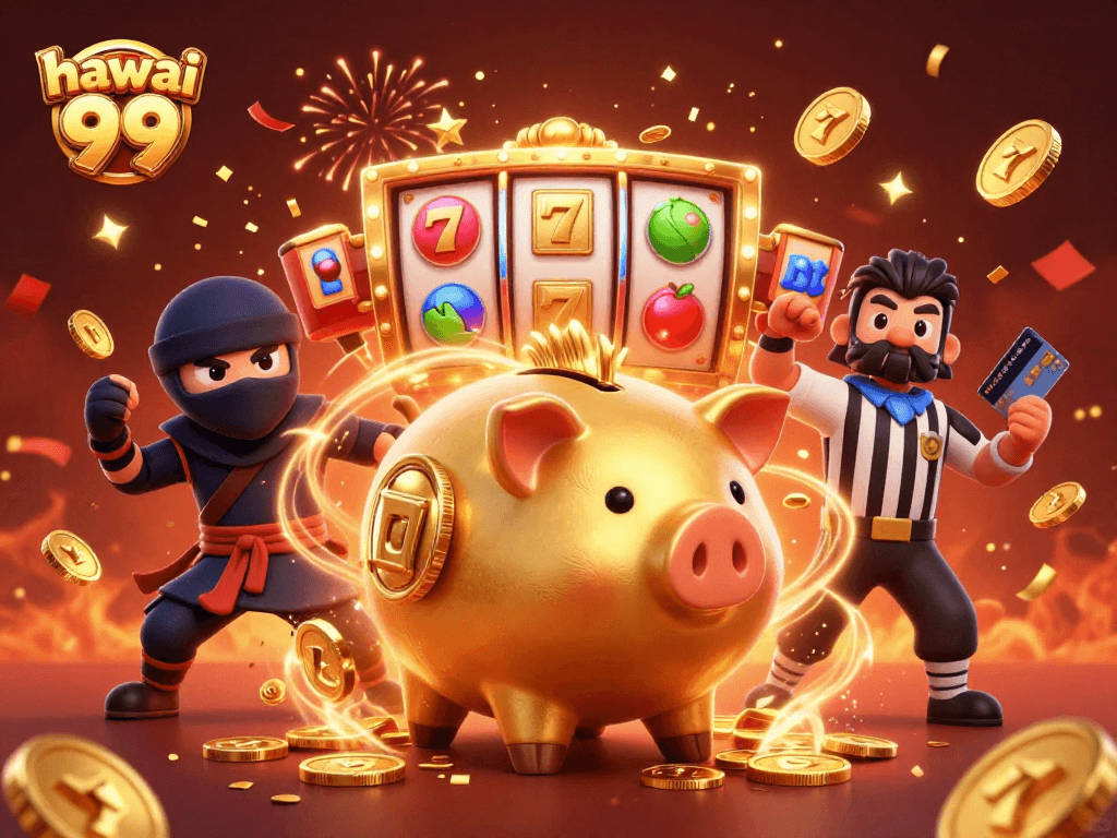 Experience winning action with hawai 99's vibrant casino scene full of exciting games and dynamic characters.