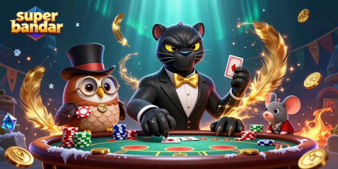 Menangkan taruhan dengan super bandar, menampilkan blackjack di suasana kasino yang meriah.