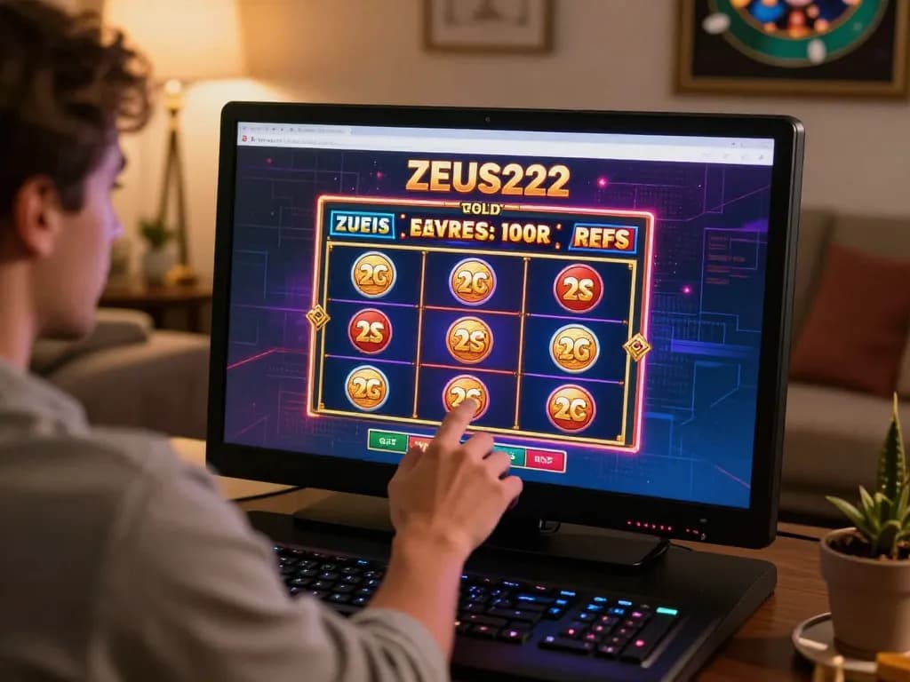 Engaging gameplay experience with ZEUS222 in an online casino setting using a tablet.