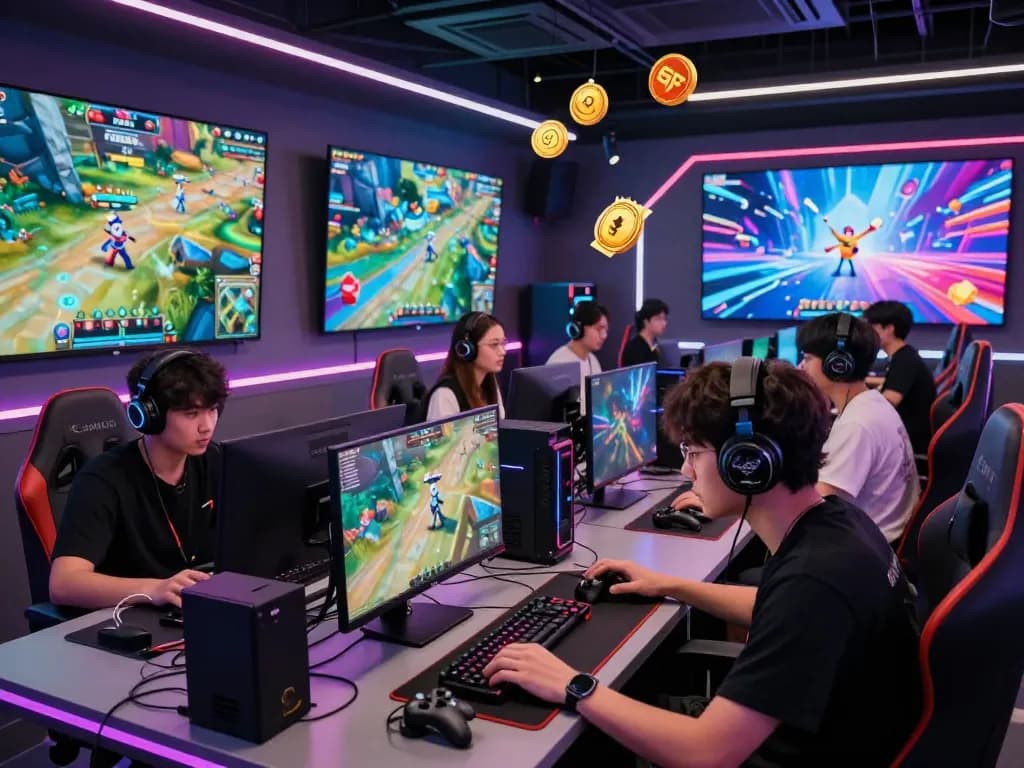 Players enjoying mantra88 online gaming environment with vibrant visuals and competitive energy.