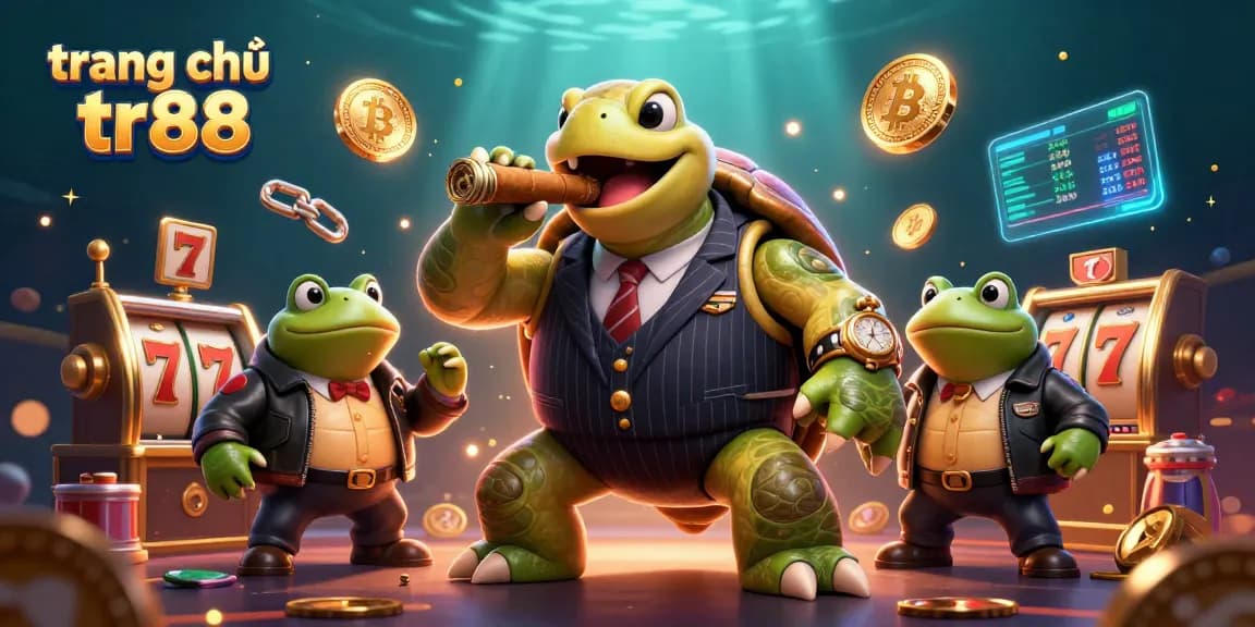 Experience high-stakes gaming at trang chủ tr88 with immersive casino scenes featuring unique 3D characters.