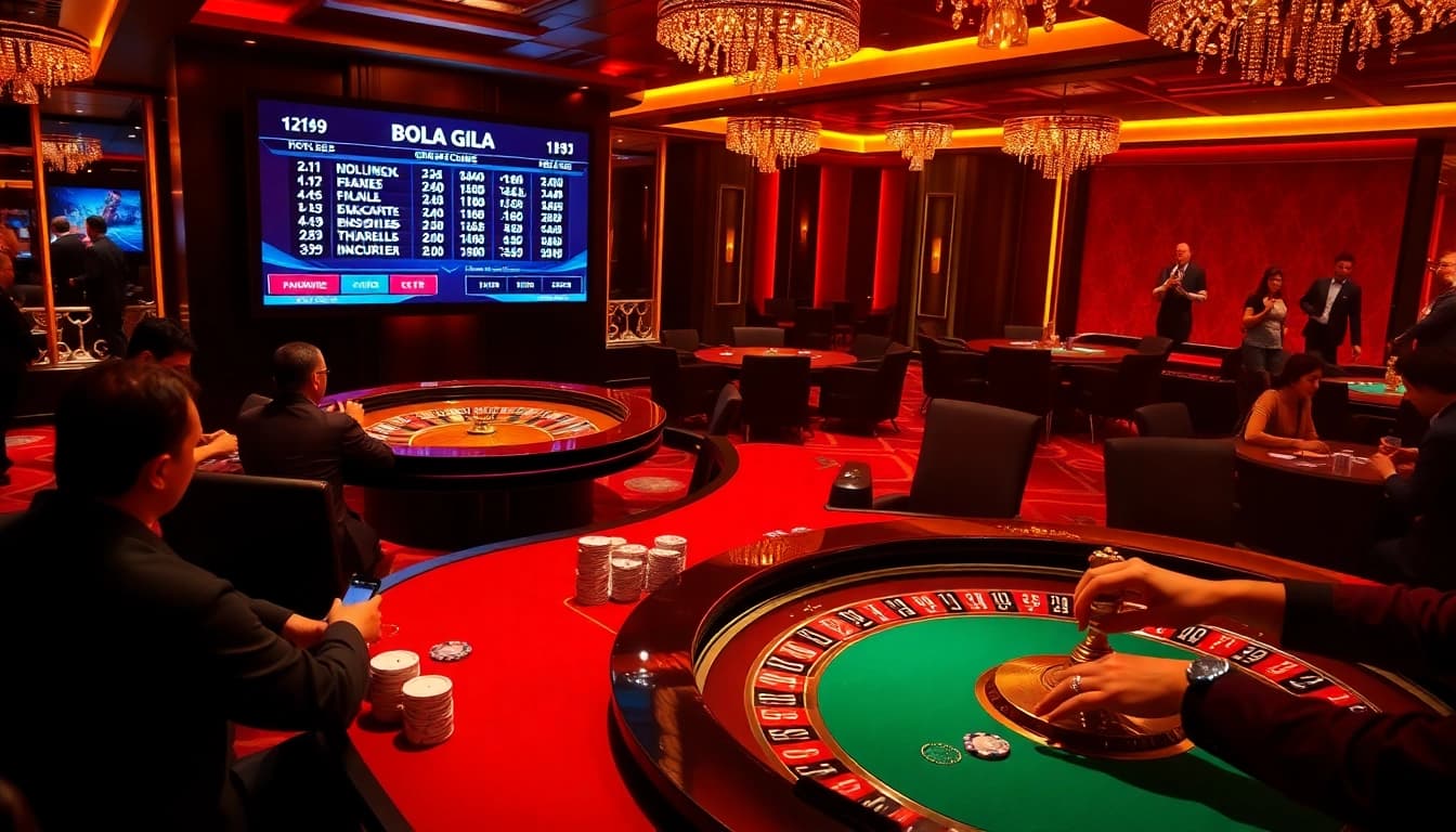 Bola gila players enjoy quick wins at modern casino tables, featuring digital Togel Singapore results.