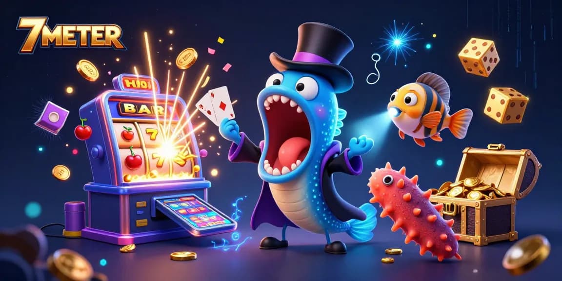 Experience 7METER's thrilling casino excitement with magical card tricks and jackpot wins!
