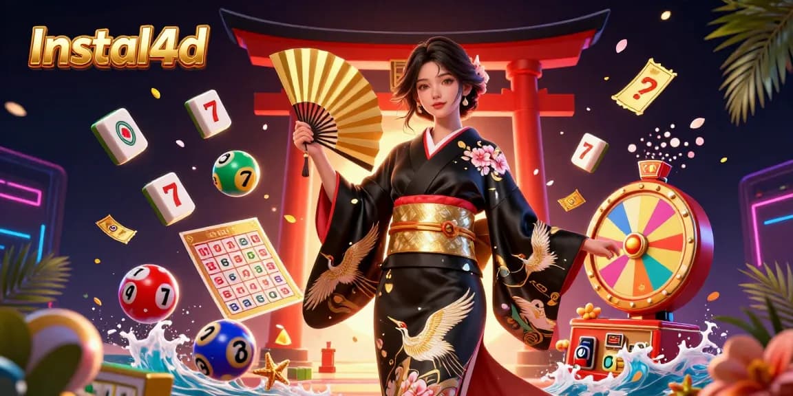 Experience the thrill of Instal4d with a vibrant casino illustration showcasing dynamic gameplay elements.