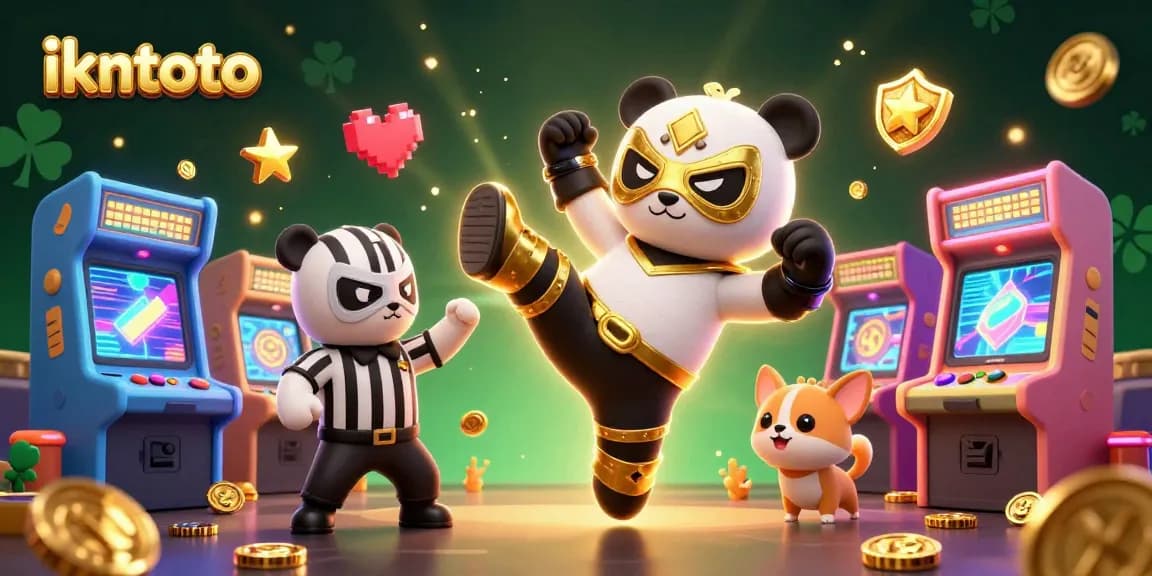 Experience the thrill of ikntoto with vibrant gameplay and cartoon characters in a dynamic casino scene.