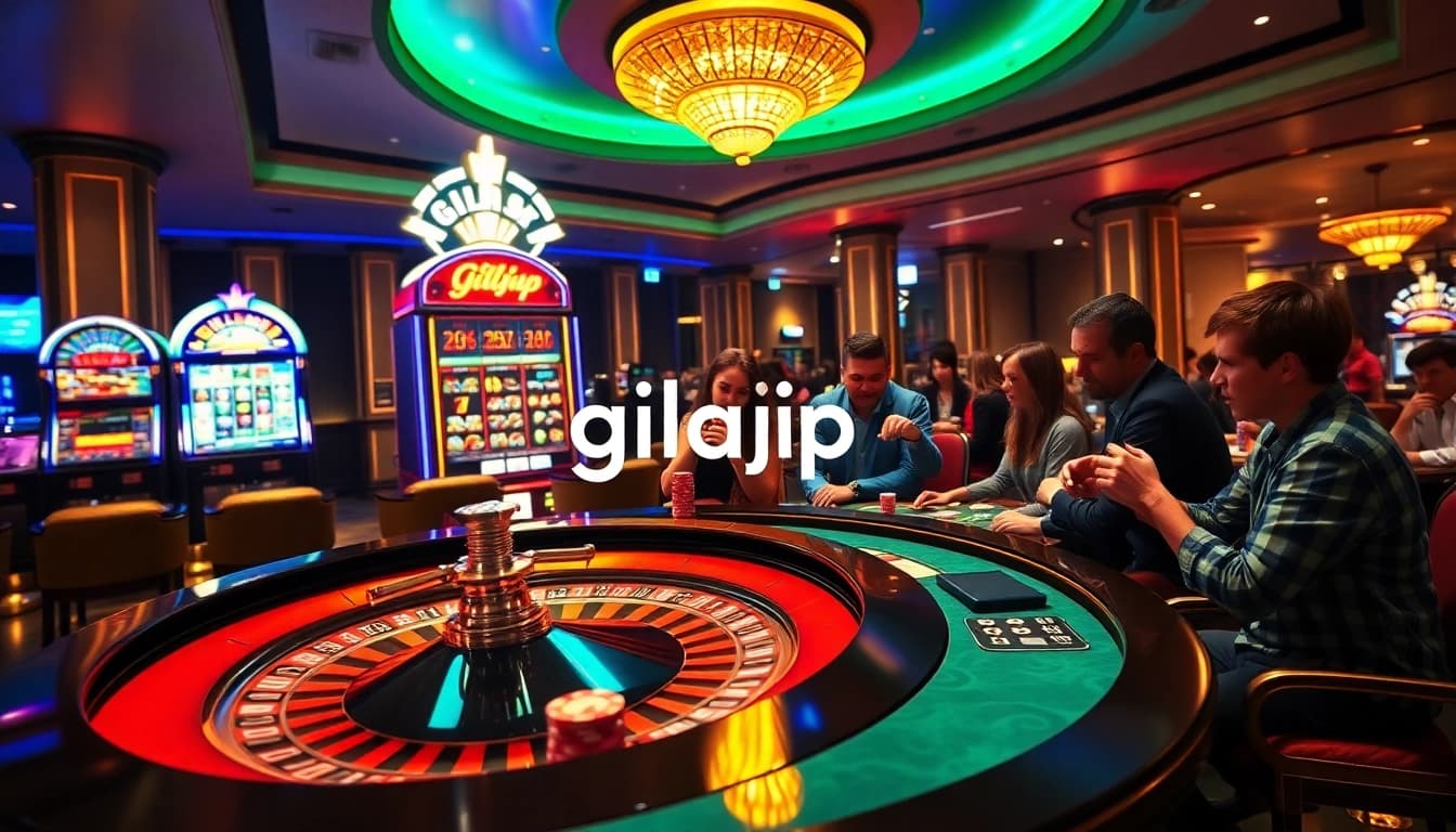 Experience thrilling moments at the gilajp casino with vibrant poker and roulette games.