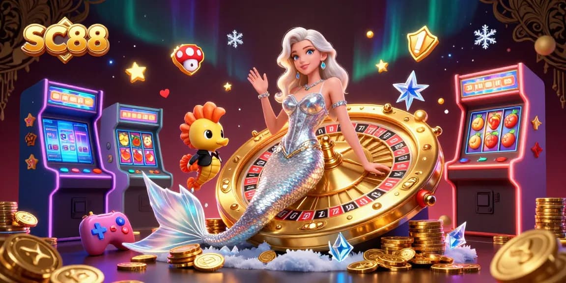 Experience thrilling gameplay at SC88 with vibrant 3D casino elements and engaging characters.