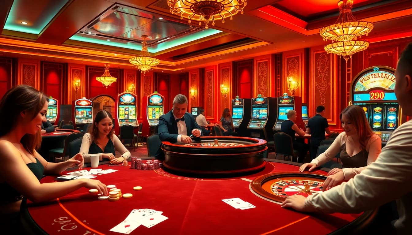 Experience the excitement of 789P casino with vibrant games and luxurious ambiance at the gaming tables.