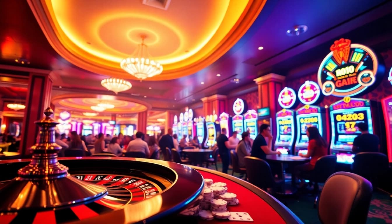 Experience thrilling gameplay at tg88 casino with vibrant slots and poker tables filled with excitement.