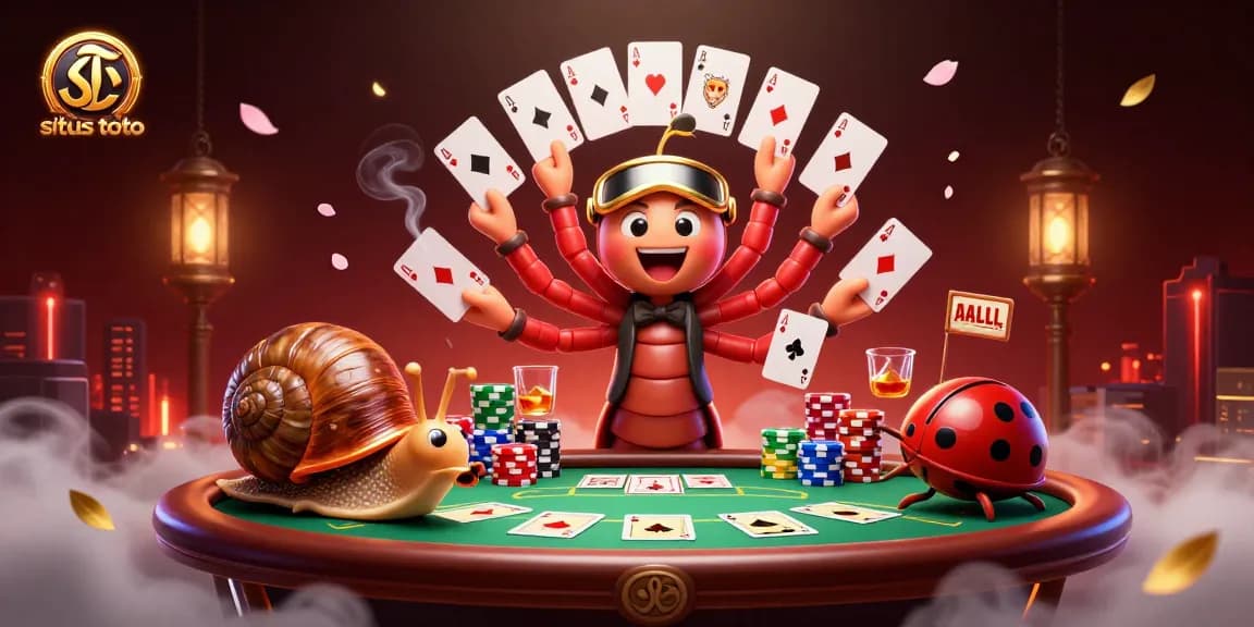 Permainan kasino yang mengasyikkan di situs toto dengan dealer dan karakter menarik.