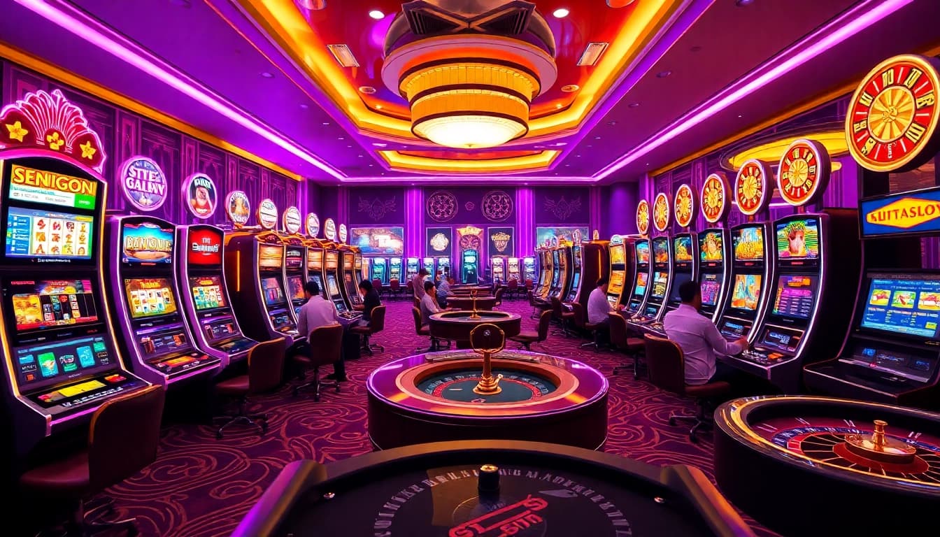 Rasakan sensasi situs gacor saat pemain meraih kemenangan di mesin slot berwarna-warni dan meja roulette.