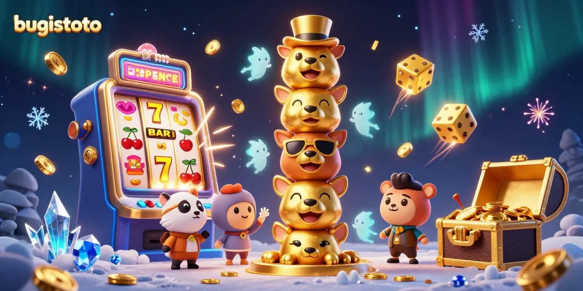 Memenangkan jackpot besar dengan bugistoto di mesin slot 3D yang penuh keceriaan