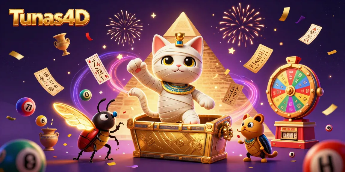 Tunas4D mempersembahkan momen seru bermain togel online dengan bola lotere berwarna-warni dan elemen kasino.