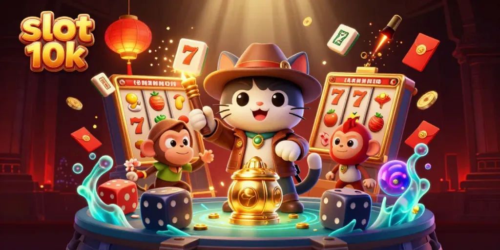 Menangkan slot 10k dengan simbol keberuntungan dan karakter menarik di kasino virtual.