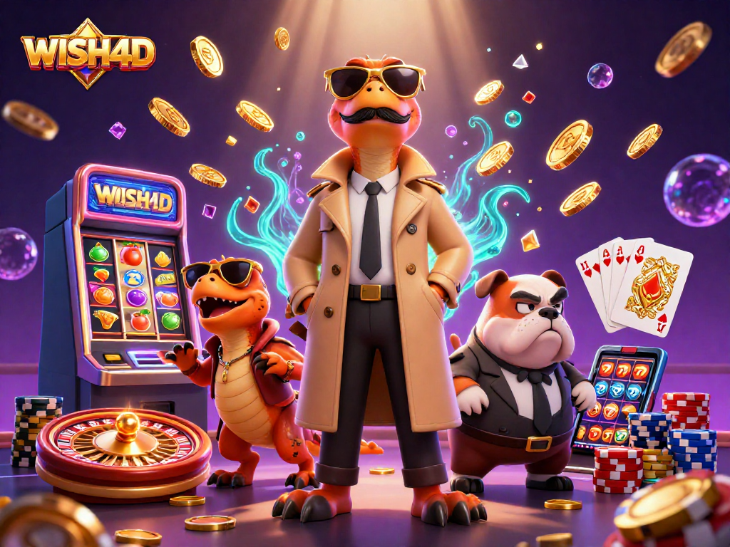 WISH4D untuk memulai petualangan judi di kasino dengan raptor lucu dan bouncer bulldog menunggu.