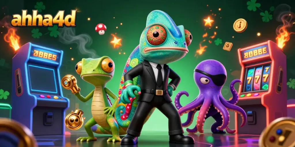 Experience thrilling gameplay at ahha4d with vibrant slot reels and gaming action.