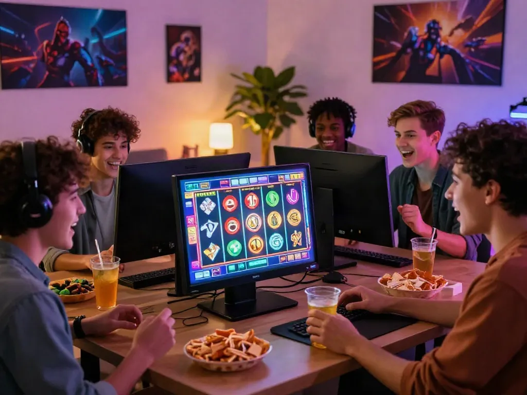 Pengalaman bermain slot online NAGAHOKI303 dengan suasana yang ceria dan antusiasme bersama teman.