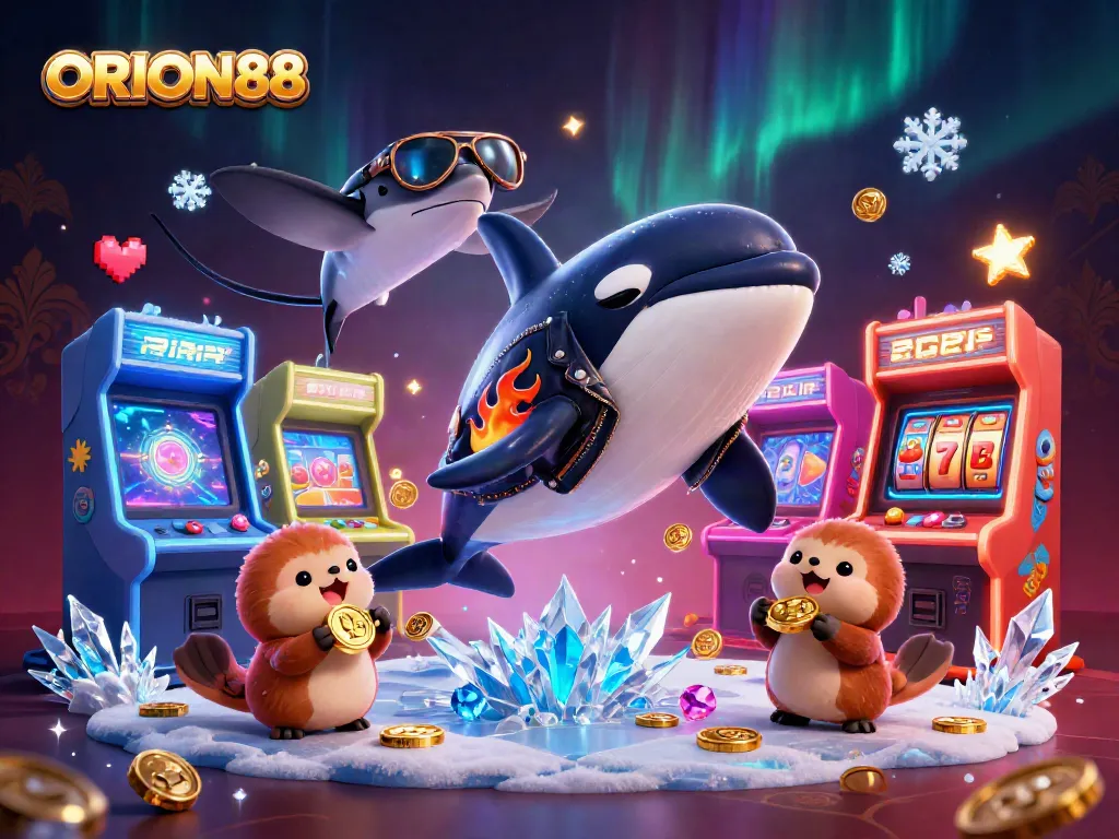 Experience thrilling casino action with ORION88 featuring exciting characters and vibrant game elements.