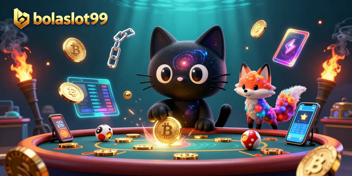 Engage with bolaslot99 at a cosmic casino table with vibrant rewards and immersive elements.