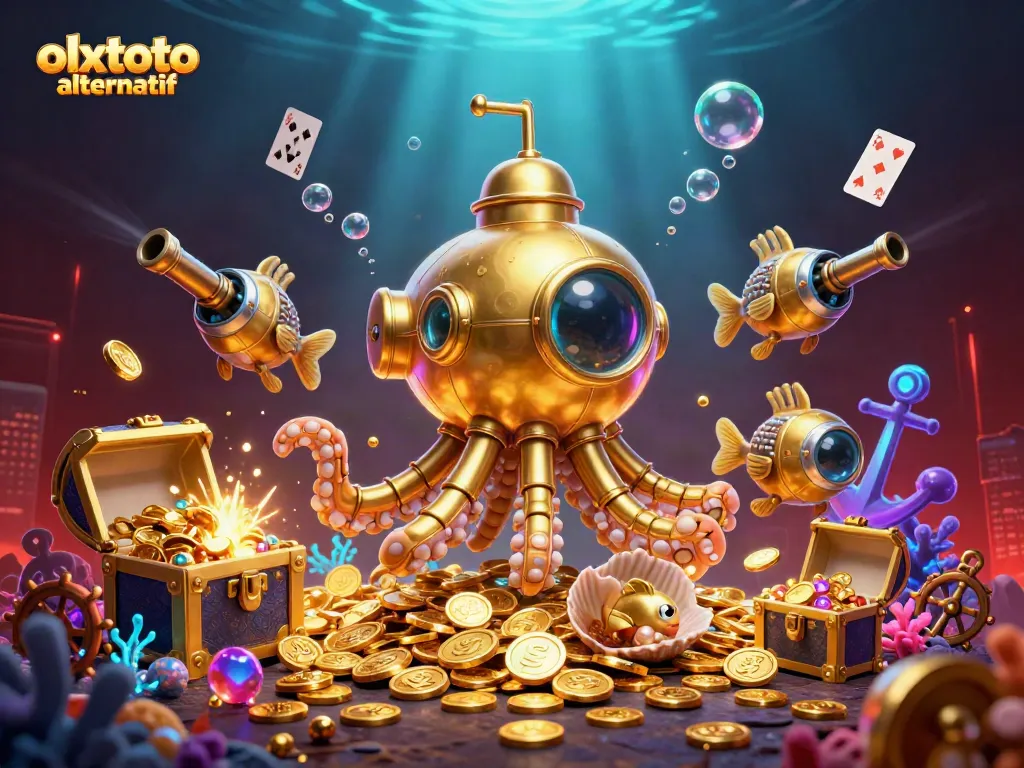 Join the adventure with olxtoto alternatif in a vibrant, immersive casino underwater scene.
