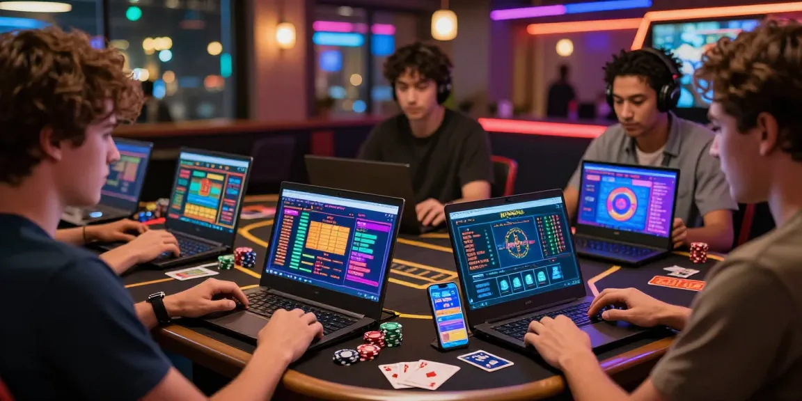 Pengguna rajatogel bermain togel online dengan antusias di lingkungan urban yang cerah.