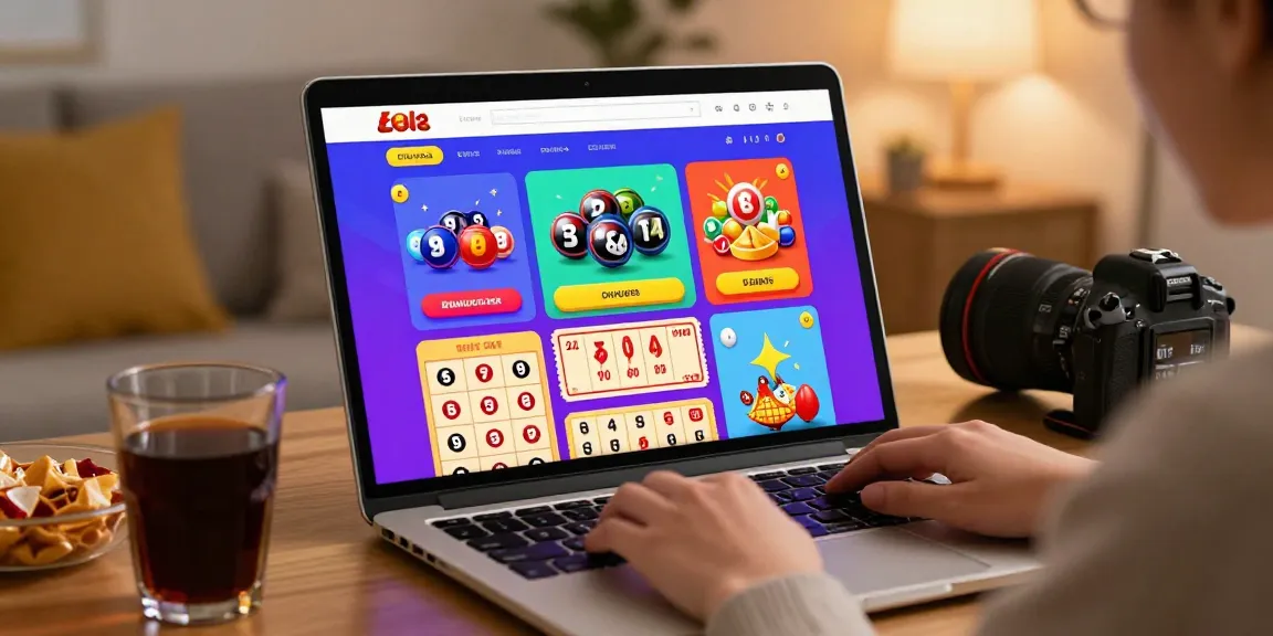 Pengguna mengeksplorasi platform ratutogel dengan antarmuka digital menarik dan warna cerah.