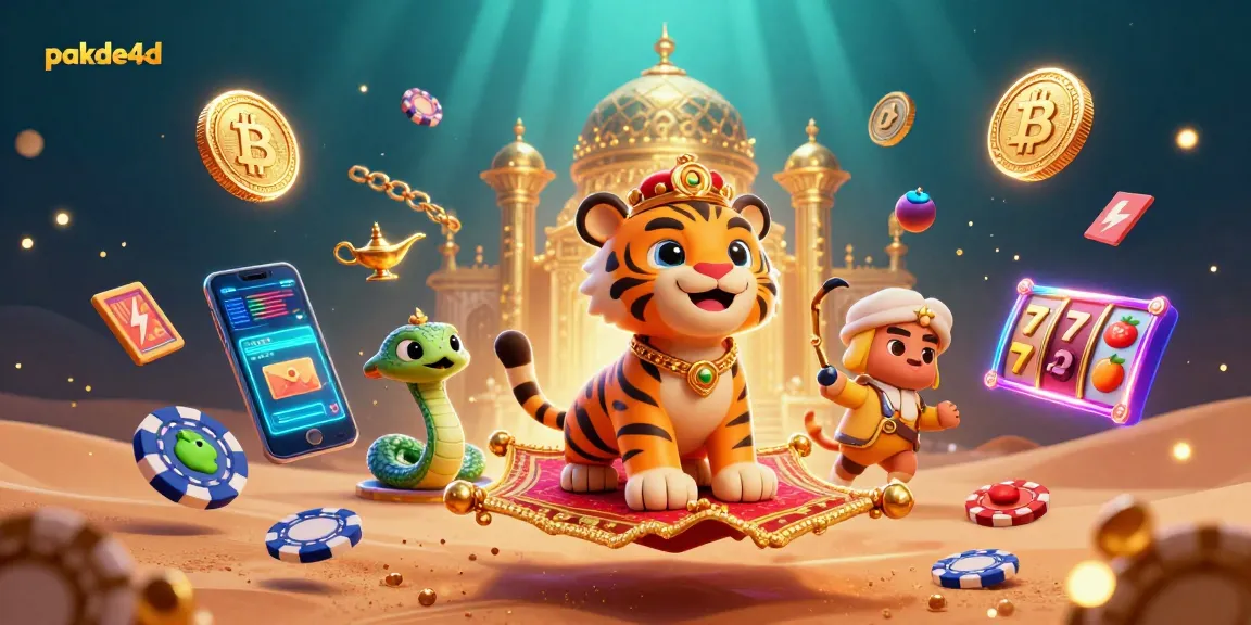 Engage in thrilling pakde4d gameplay with colorful slot reels and magical elements.