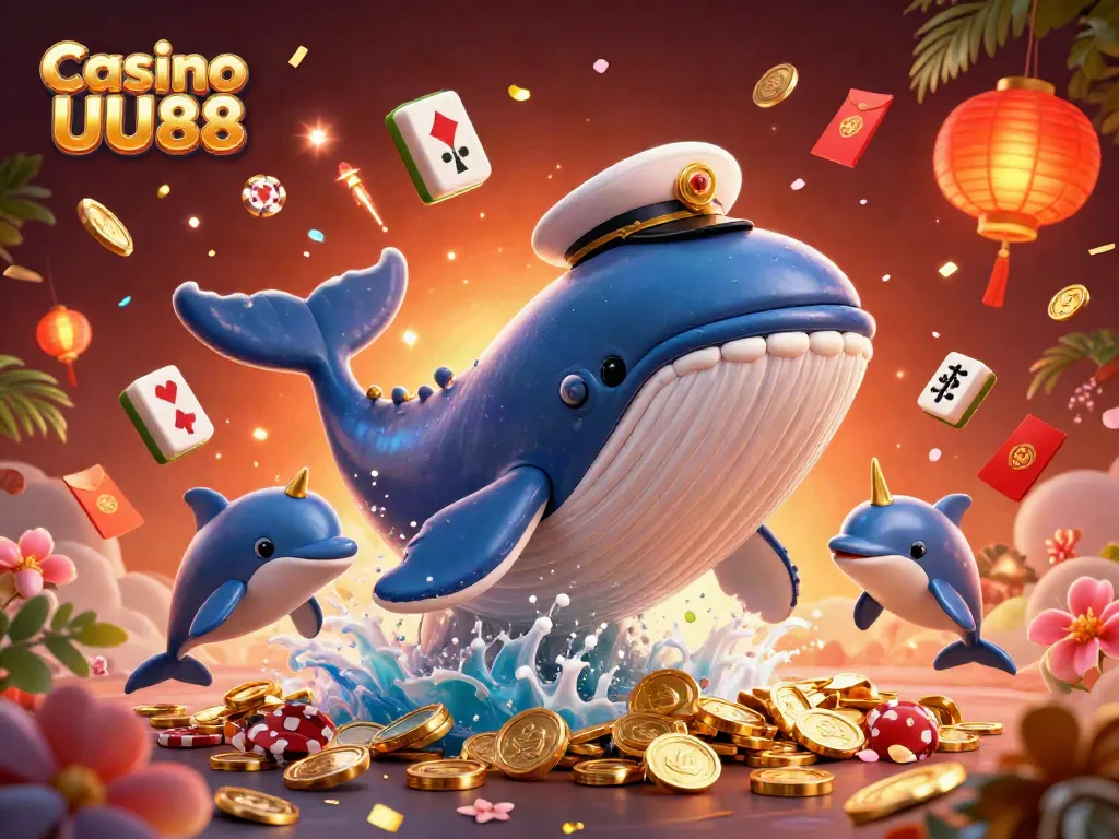 Engage in thrilling gameplay at Casino UU88 with lively characters and vibrant casino elements.