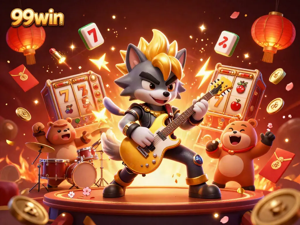 Experience the excitement of winning on 99win si with vibrant casino-themed characters and visuals