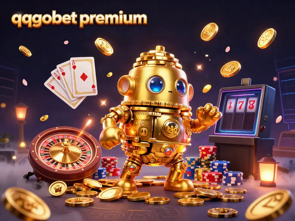 Engage with the vibrant world of qqgobetpremium featuring golden golems and exciting casino elements.
