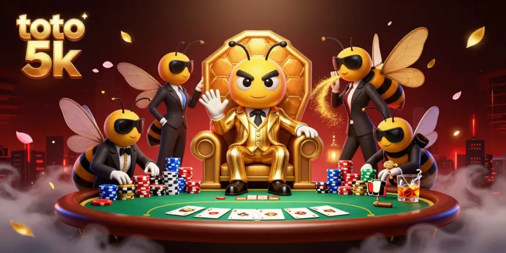 Engage in exciting gambling action at toto 5k, featuring vibrant casino elements and dynamic characters.
