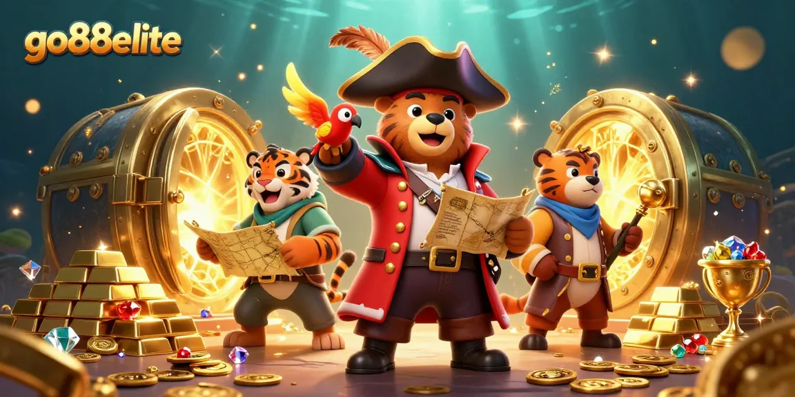 Players enjoy a thrilling experience with go88elite's vibrant pirate-themed casino treasures.
