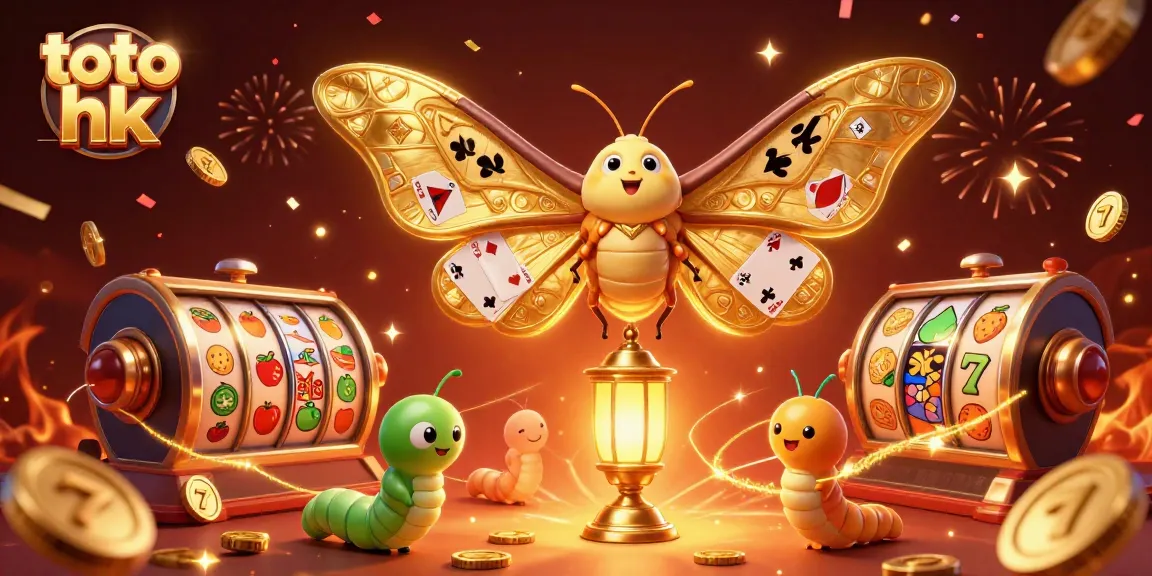 Menang di toto hk dengan slot gacor, simbol keberuntungan dan suasana kasino yang menarik.