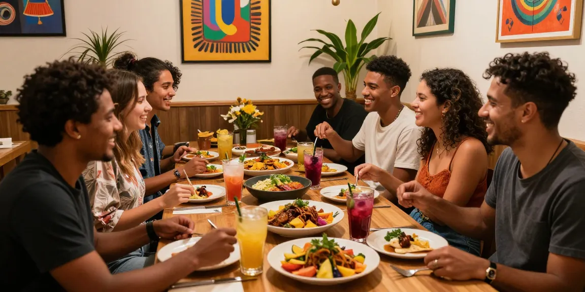 Makan bersama teman di restoran moshimoshimambo.com dengan suasana hangat.