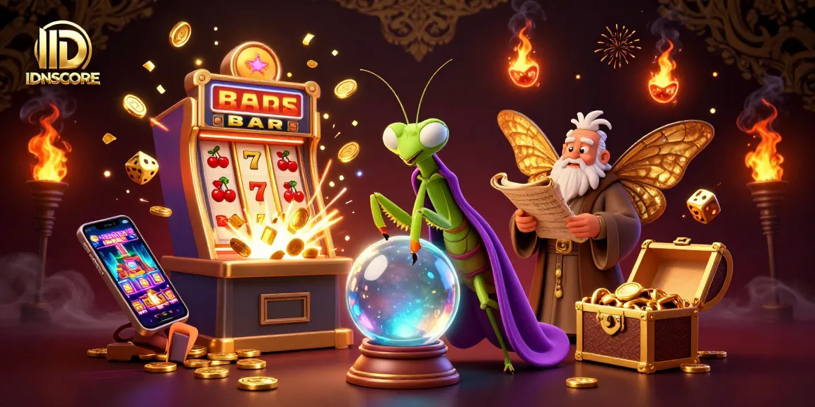 IDNSCORE engages players with vibrant casino excitement and dynamic jackpot visuals.