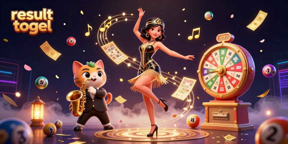 Experience result togel with exciting lottery elements in this vibrant, dynamic 3D illustration.