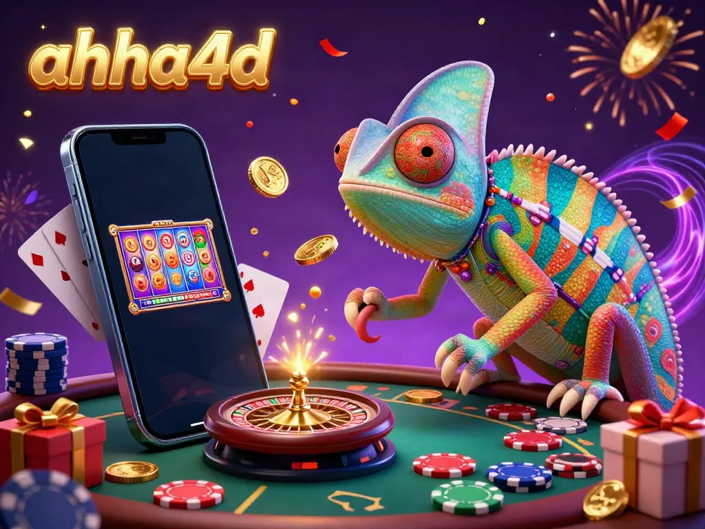 Experience thrilling gameplay at ahha4d with vibrant visuals from a lively casino scene.