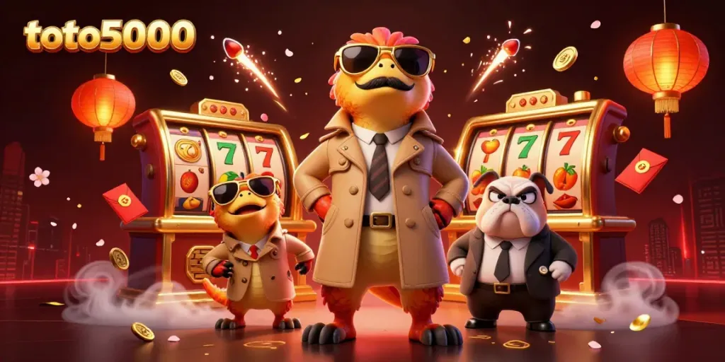 Experience the thrills of toto5000 with vibrant characters and dynamic casino elements.