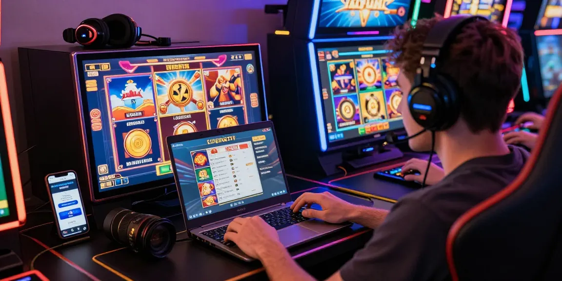 Pengalaman bermain game daring menggunakan LUXURY777 Link Alternatif, gamer antusias dengan perangkat gaming lengkap.