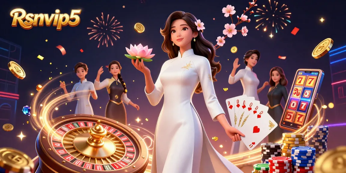 Rasakan sensasi Rsnvip5 dalam seni kasino 3D yang menakjubkan, menampilkan elemen permainan dinamis dan merayakan kemenangan.
