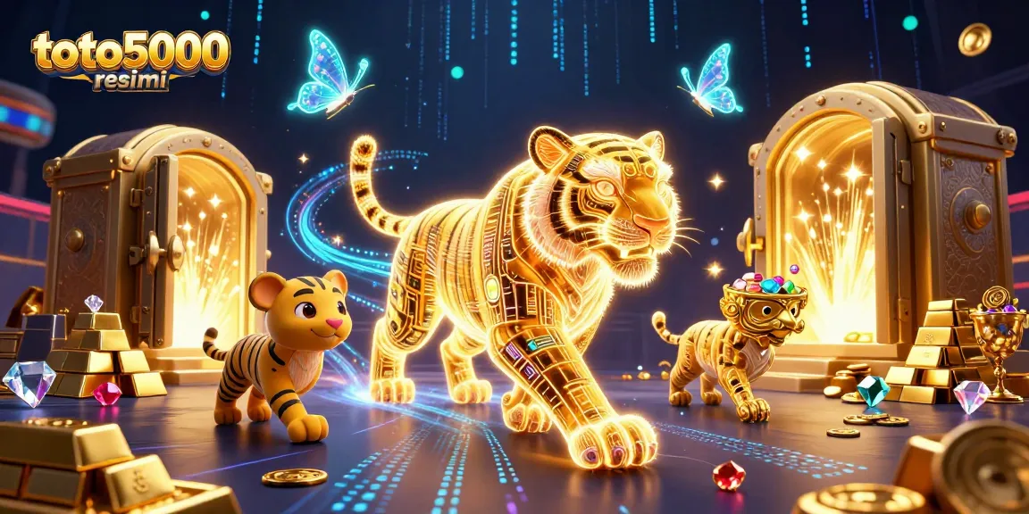 Experience the thrill of play at toto5000 resmi with vibrant 3D casino art full of dazzling gems.