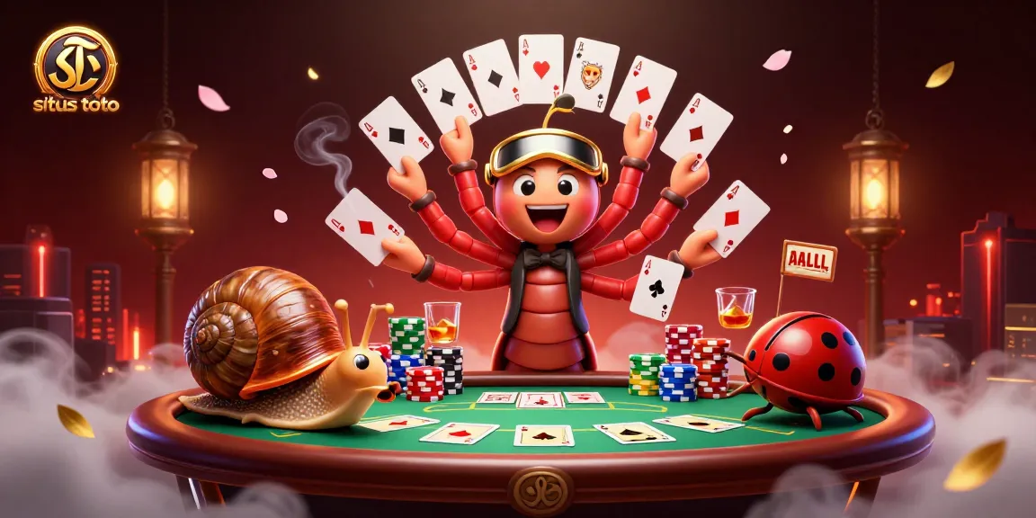 Permainan kasino yang mengasyikkan di situs toto dengan dealer dan karakter menarik.