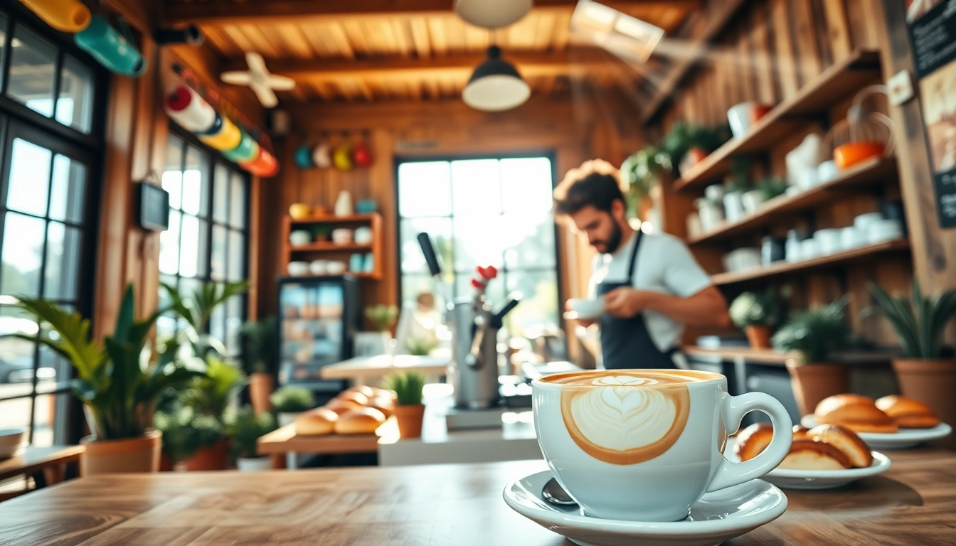 Erlebe die warme Atmosphäre im Coffee Shop Lloret de Mar mit leckerem Kaffee und frischen Backwaren.