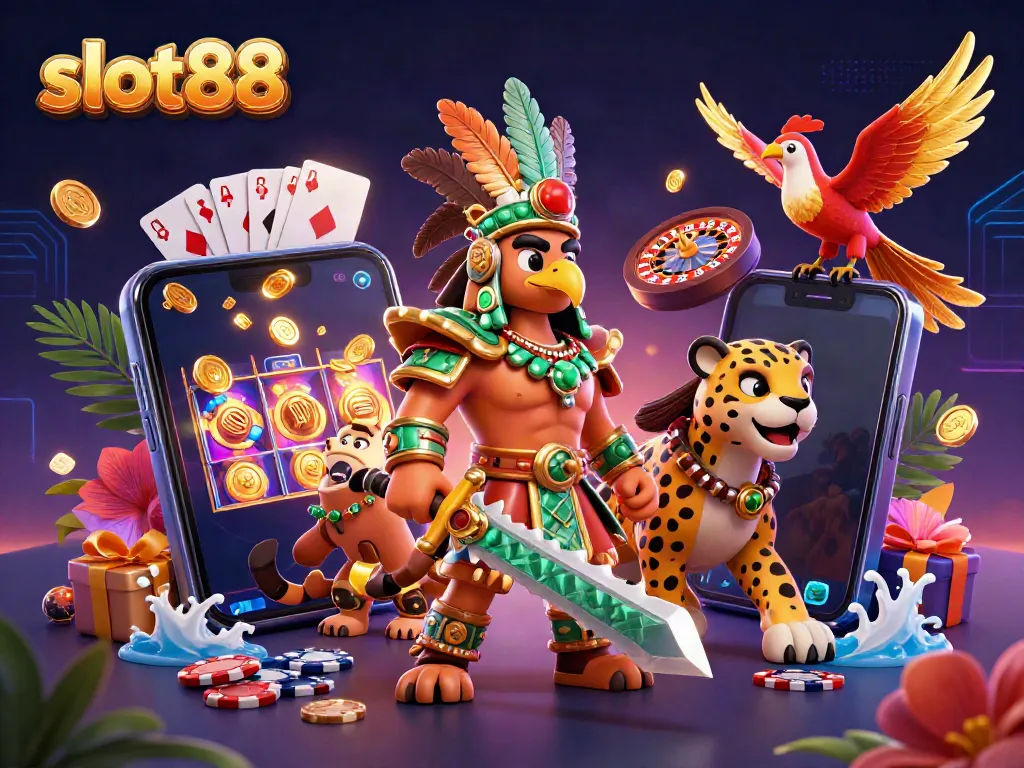 Mainkan slot88 dengan karakter pahlawan Aztec dan elemen permainan menarik lainnya.