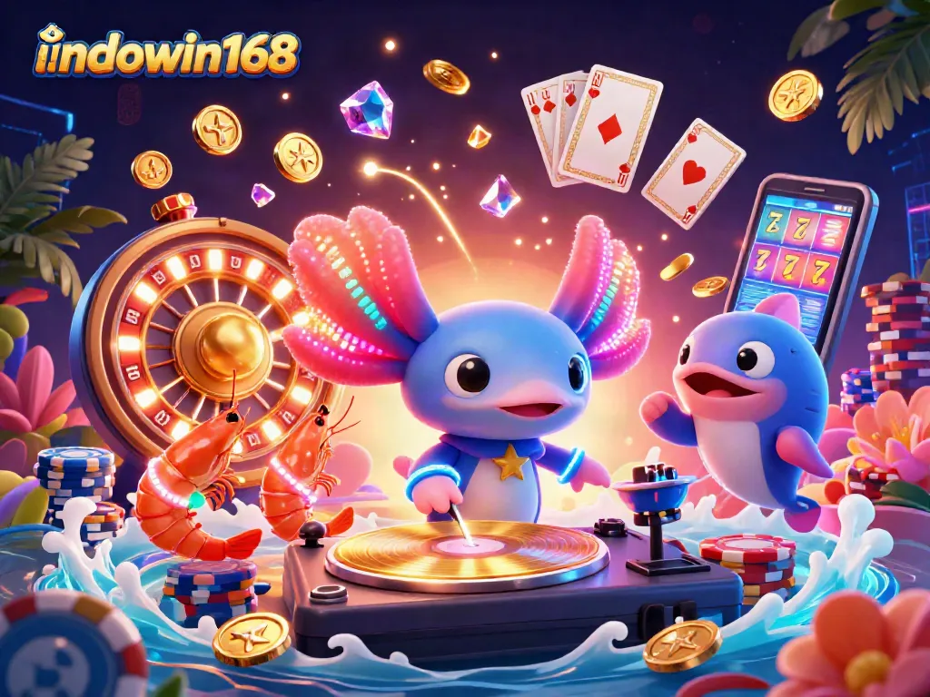 Engage in thrilling gameplay with indowin168 while enjoying vibrant casino scenes filled with dazzling elements.
